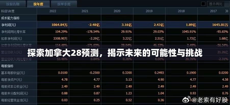 探索加拿大28预测，揭示未来的可能性与挑战