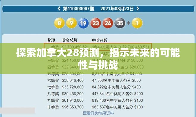 探索加拿大28预测，揭示未来的可能性与挑战