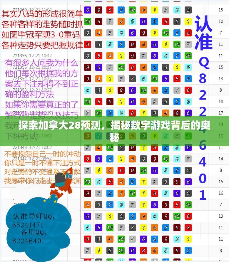 探索加拿大28预测，揭秘数字游戏背后的奥秘